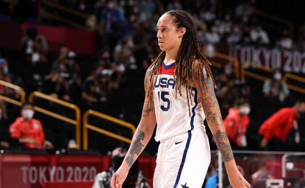 Britnney Griiner con su selección. getty