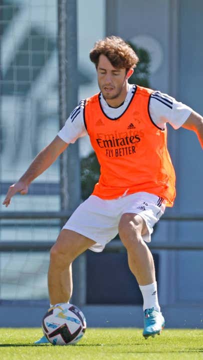 Odriozola, en un entrenamiento. GETTY