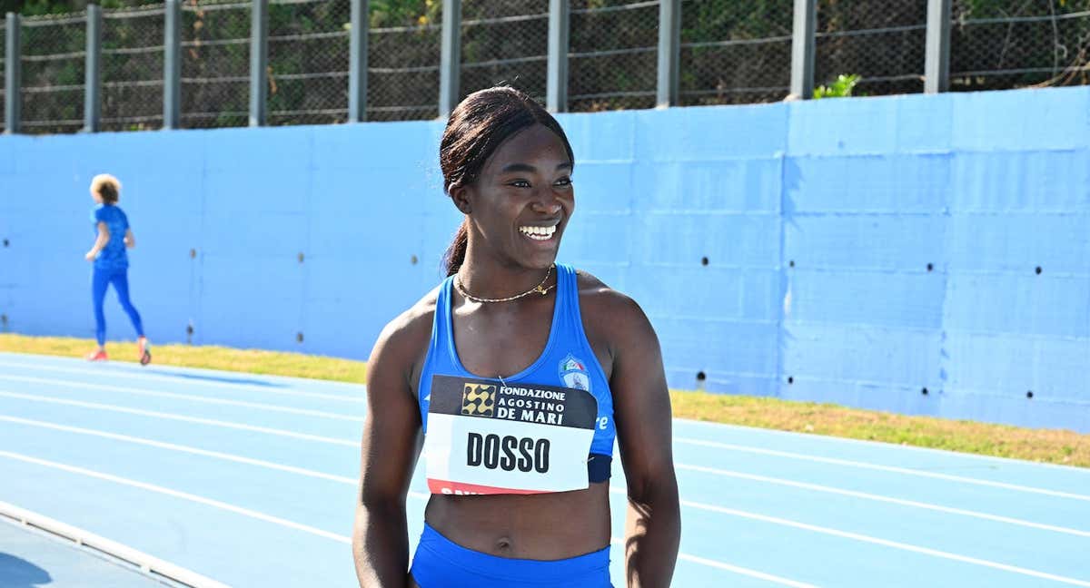 Zaynab Dosso, durante una prueba de atletismo en mayo de 2022 /Marco Mantovani/Getty Images