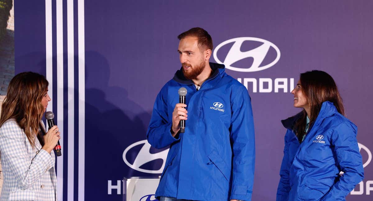Oblak, durante el acto de Hyundai este viernes. /EFE