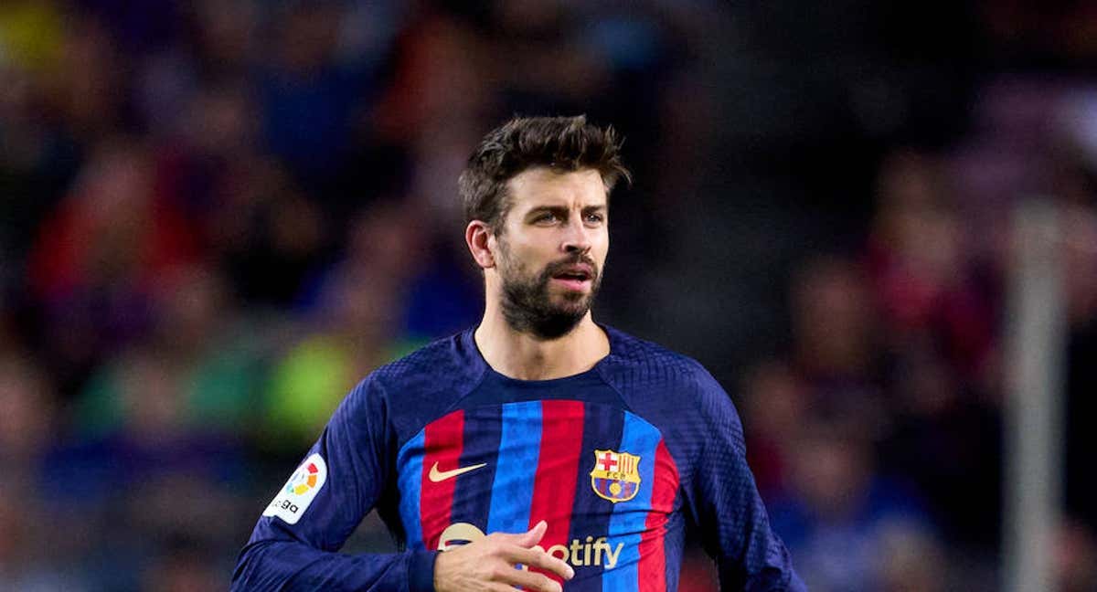 Gerard Piqué, en un encuentro del Barça. /Getty