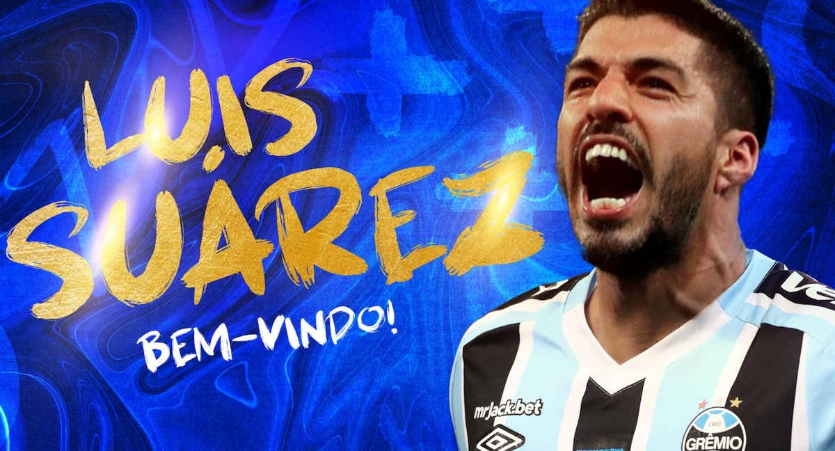 Luis Suárez es nuevo jugador de Grêmio./Grêmio