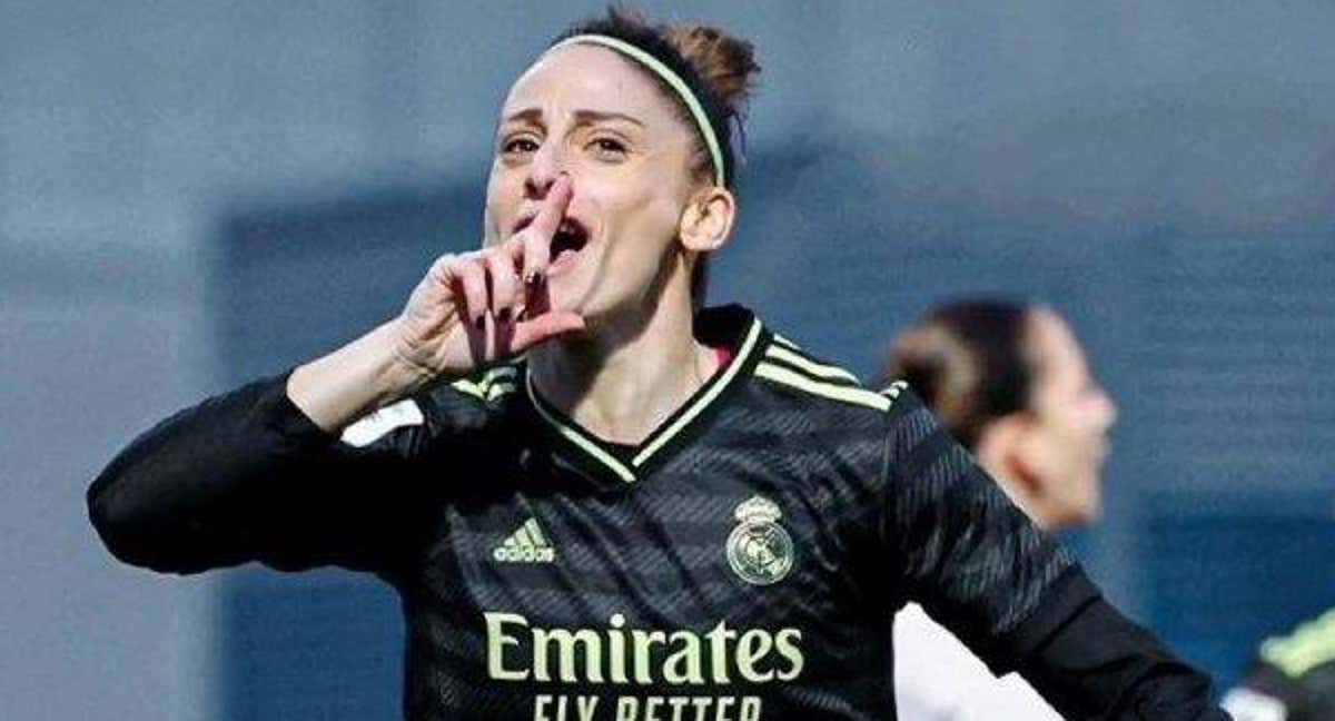 Esther manda a callar tras anotar un doblete ante el Madrid CFF. /REAL MADRID