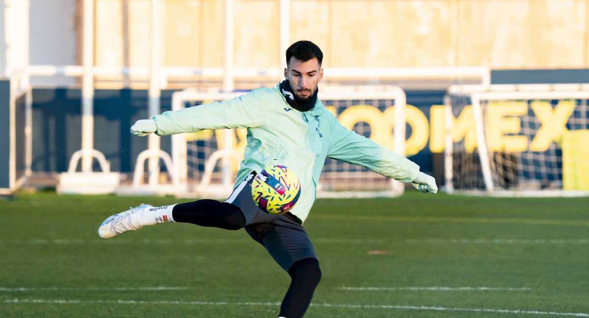 Baena en un entrenamiento. /Villarreal C.F