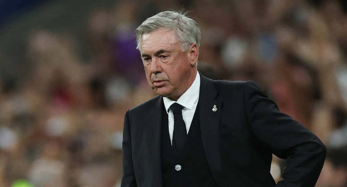 Carlo Ancelotti en el Santiago Bernabéu./Reuters