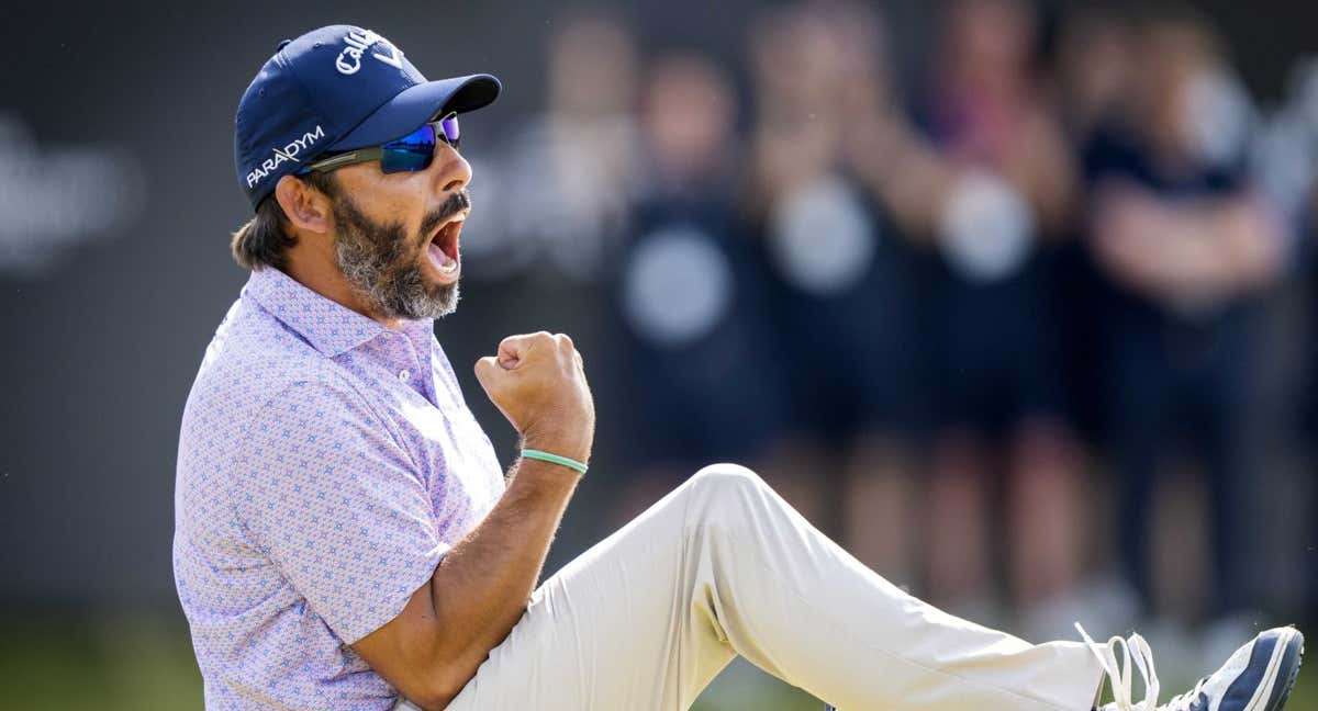 Pablo Larrazabal celebra su triunfo en Países Bajos./Efe