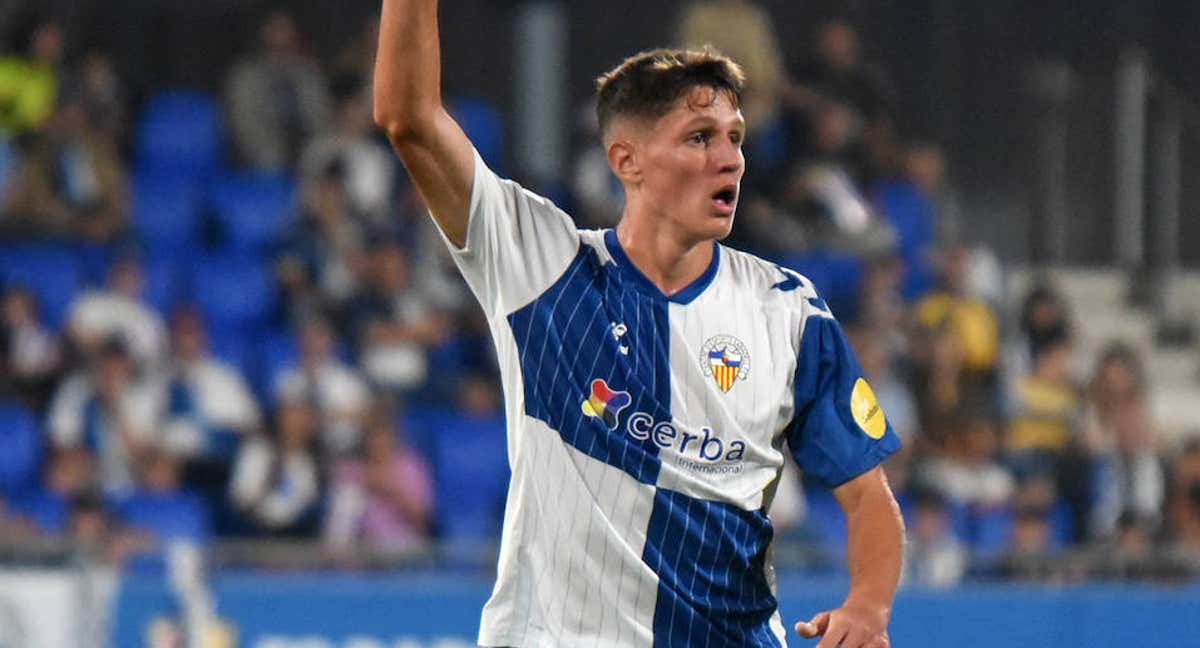 Sergi Altimira, en un partido con el Sabadell./AFP