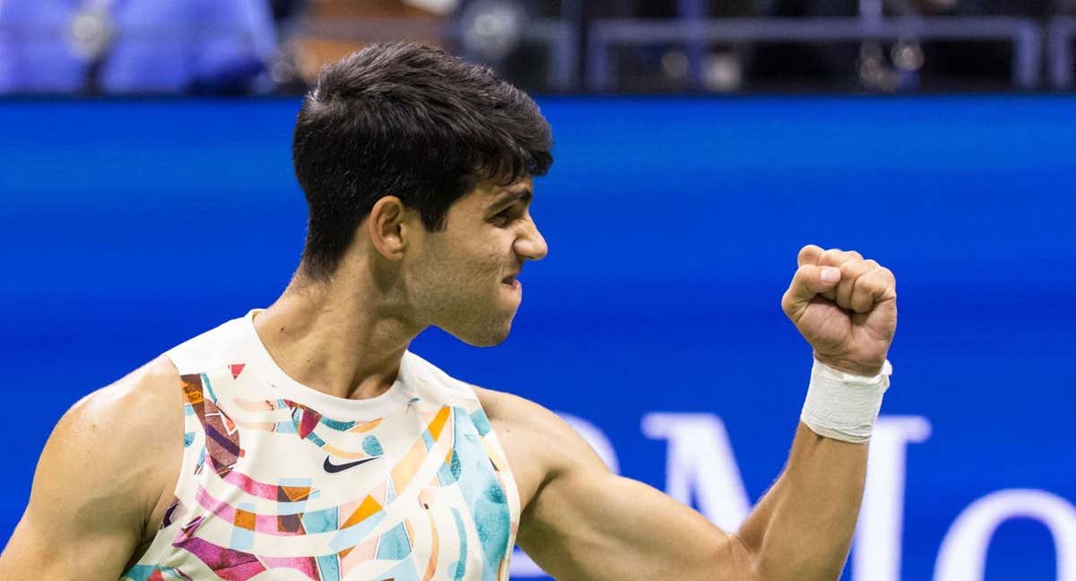 Carlos Alcaraz, en el US Open./AFP