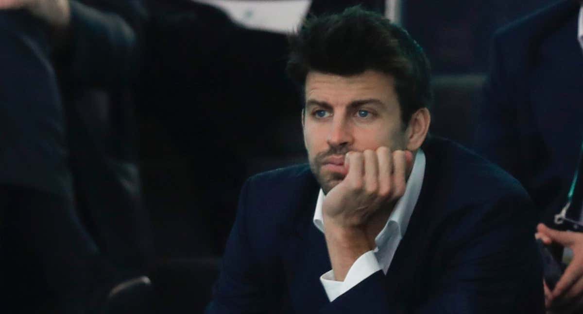 Piqué, en el Camp Nou./EFE