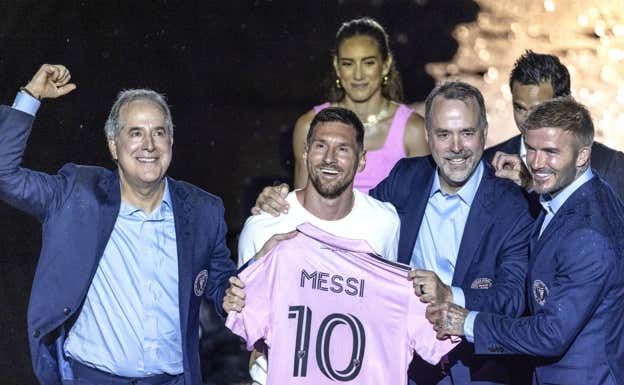 Messi el día de su presentación. EFE