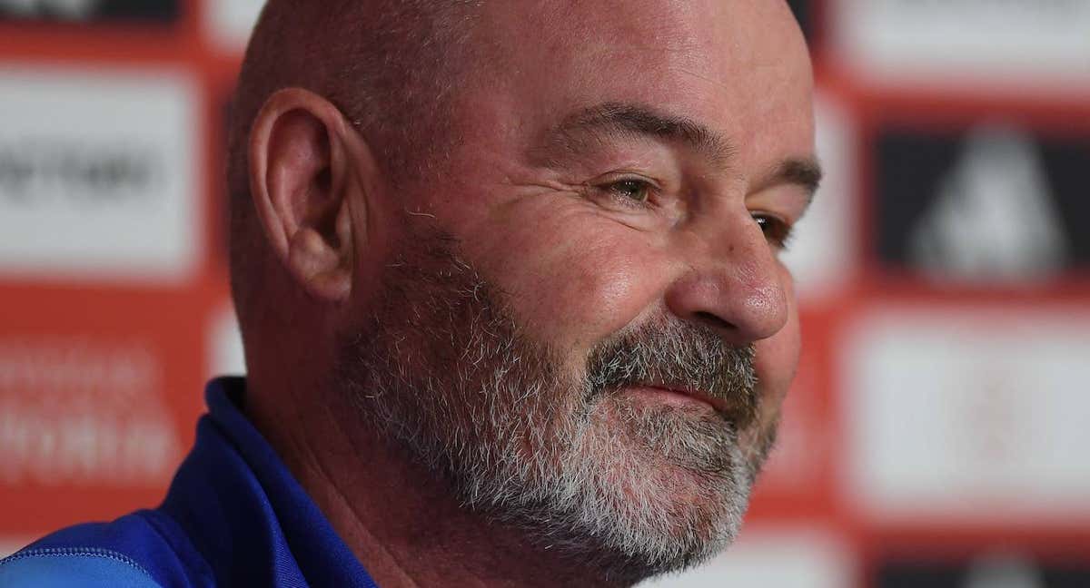 El seleccionador escocés, Steve Clarke./AFP