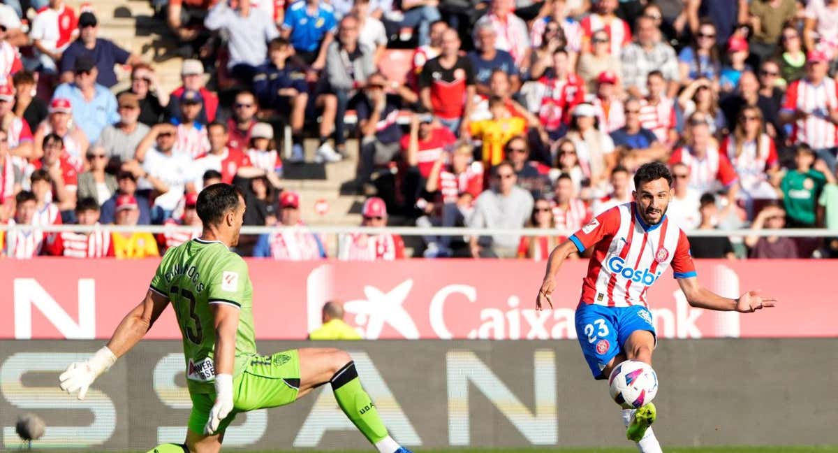 El gol de Iván Martín contra el Almería./EFE