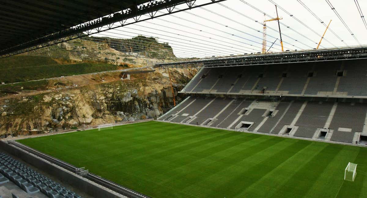 Municipal de Braga, estadio del Sporting de Braga y donde jugará el Real Madrid./