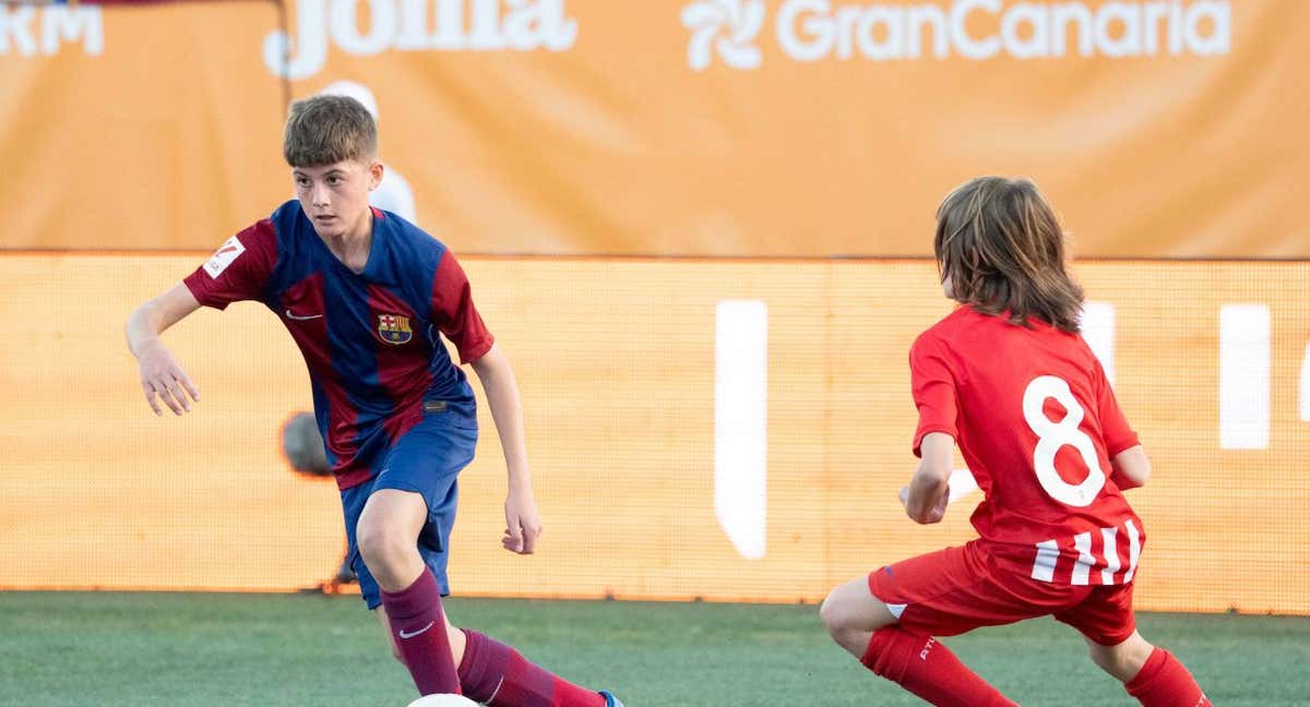 El Barcelona, contra el Atlético./LALIGA