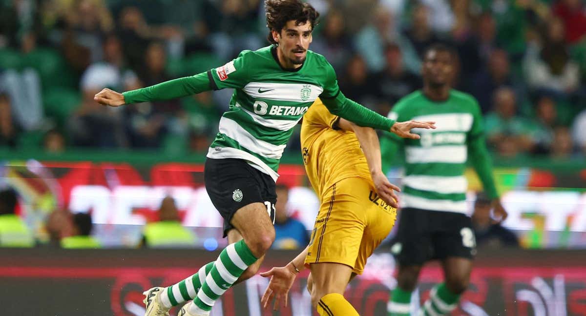 Trincao, uno de los jugadores más en forma del Sporting. /REUTERS