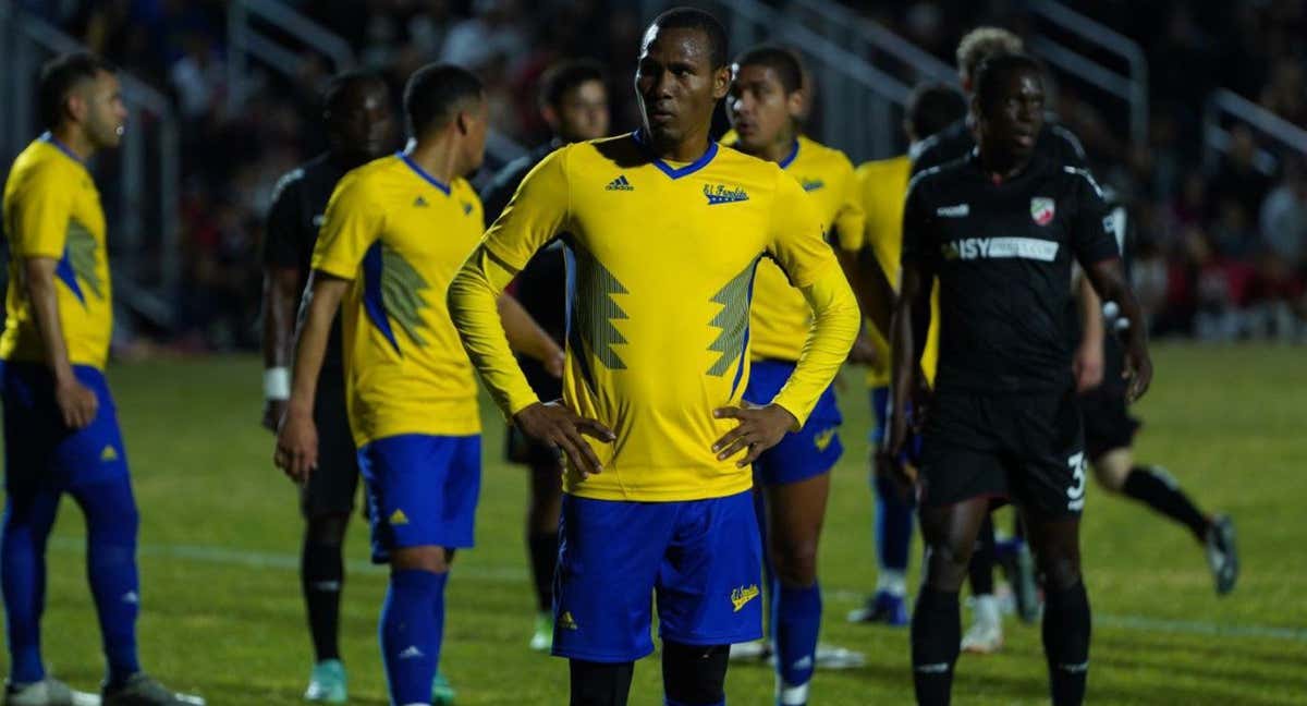 Dembor Bengtson tras finalizar el partido y ganar. /