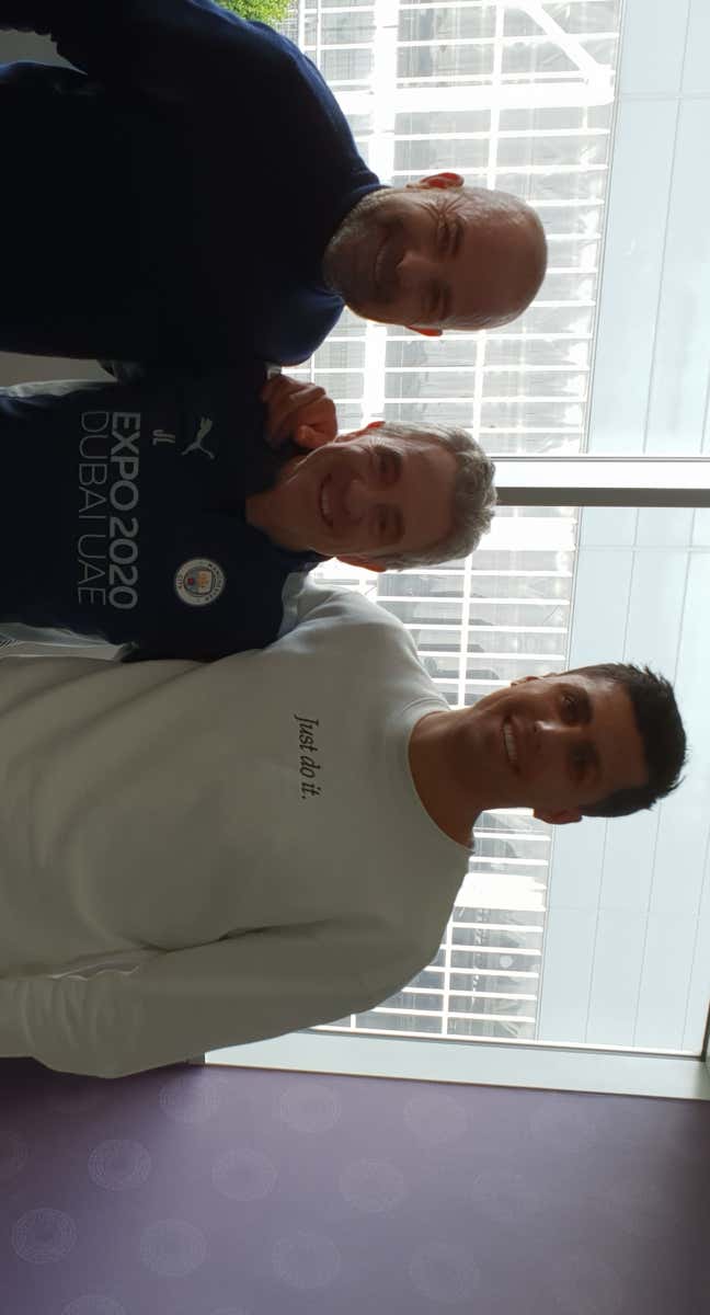 Paco López, junto a Juanma Lillo y Rodri. /Paco López
