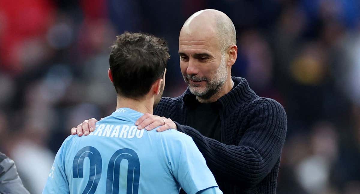 Bernardo Silva protesta como Pep Guardiola: «No entiendo cómo hemos sobrevivido hoy»