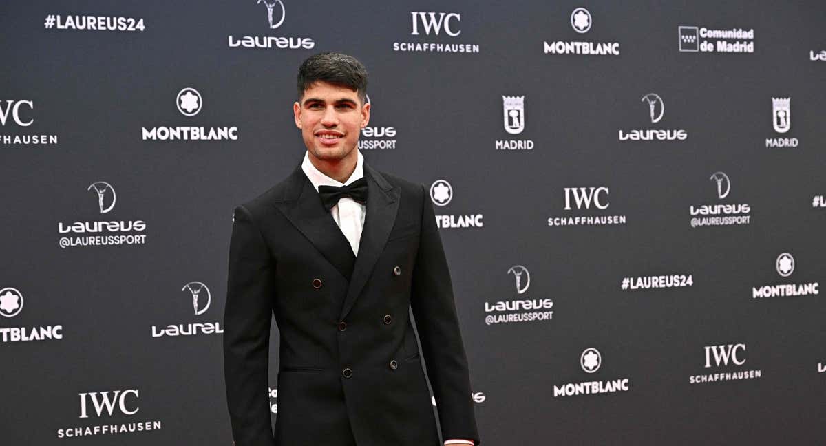 Carlos Alcaraz, en los premios Laureus./EFE