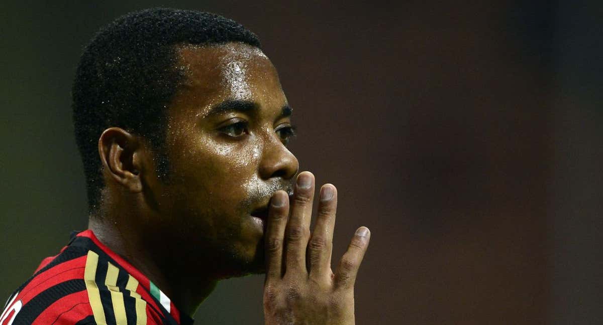 Robinho, en un partido con el AC Milan. /Agencias