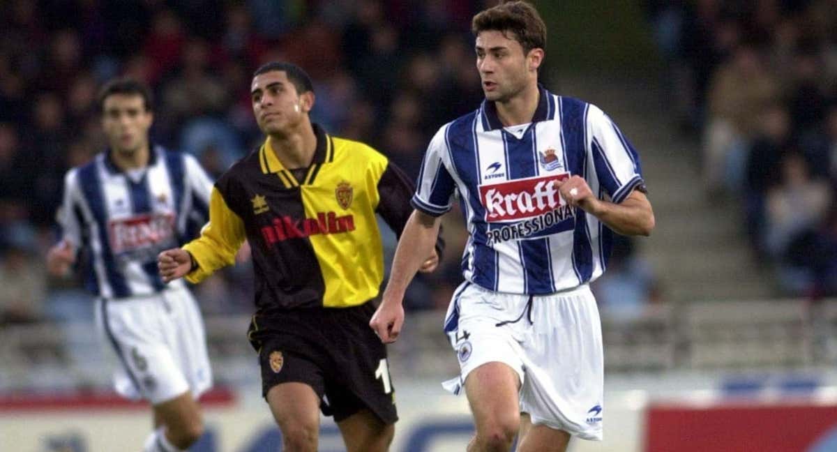 Sergio Corino, en su época como jugador de la Real Sociedd. /Relevo