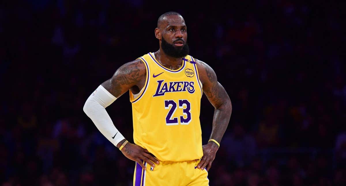 Lebron James anoche. REUTERS/