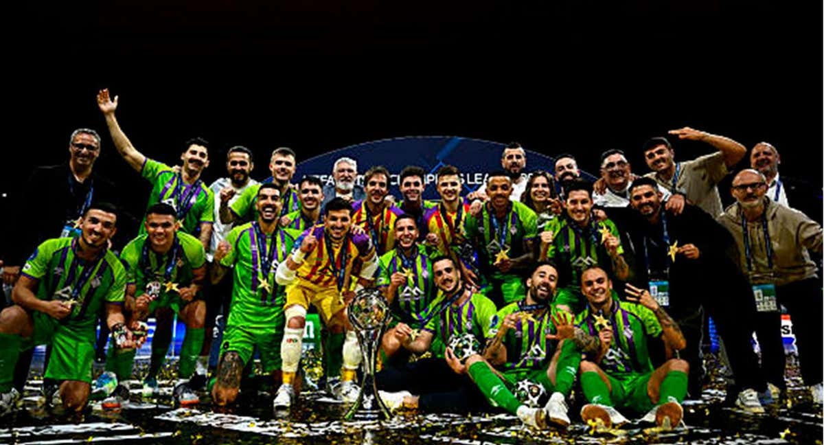 Palma Futsal, tricampeón de la Champions League en el Antarés Arena de Le Mans. /UEFA