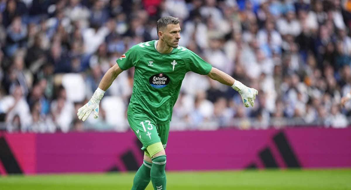 Vicente Guaita, ayer, en el Bernabéu. /GETTY
