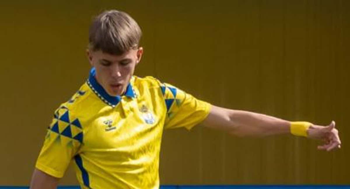 León Westin, jugador de Las Palmas que va fichar por el Real Madrid./
