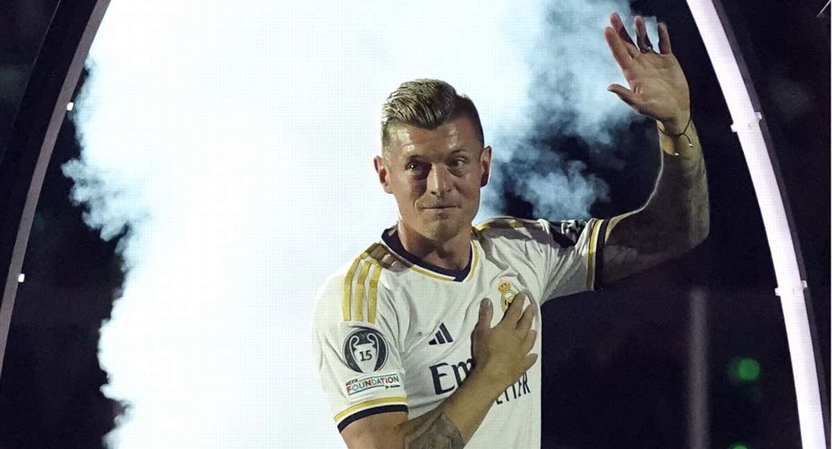 Toni Kroos, en su despedida del Real Madrid./