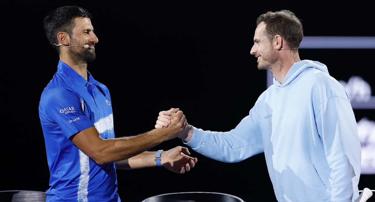Novak Djokovic, junto a Andy Murray. /Redes Sociales