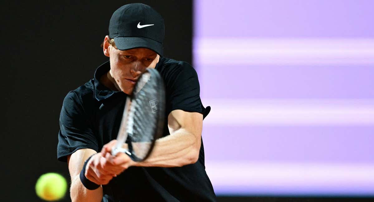 Sinner, durante las semifinales del torneo. /AFP