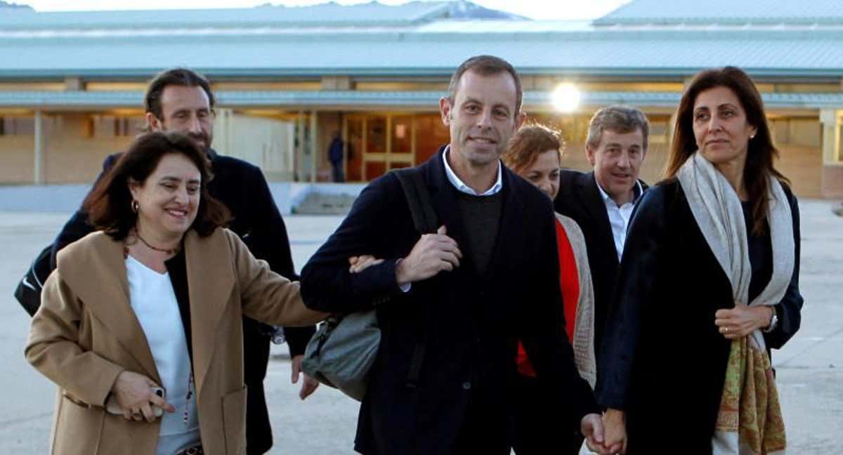Sandro ROsell, saliendo de la cárcel en 2019. /EFE