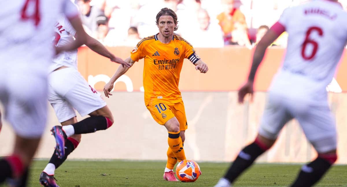 Luka Modric, contra el Sevilla./EP