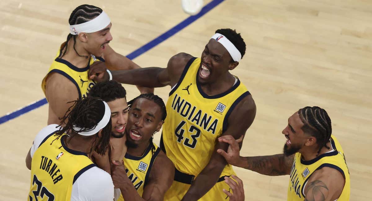 Los Indiana Pacers celebran la victoria ante los Knicks. /REUTERS