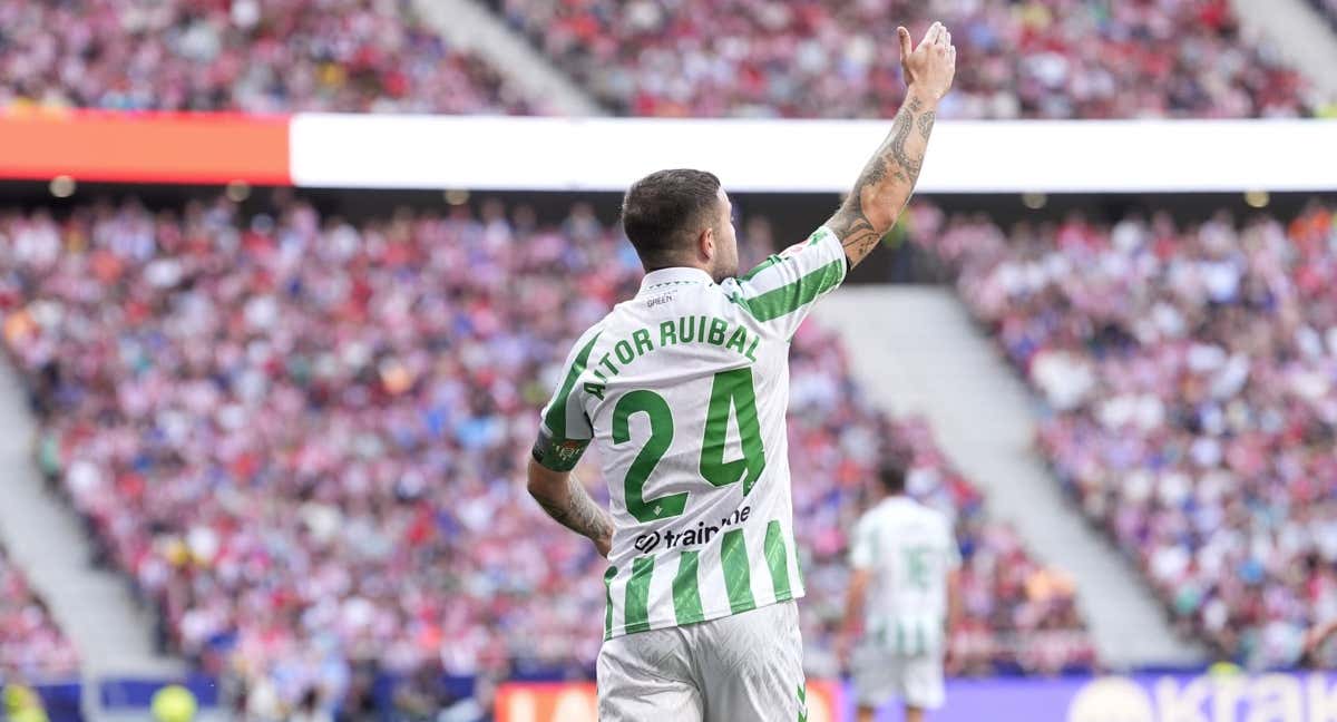 Aitor Ruibal en el Atlético de Madrid-Betis./EP