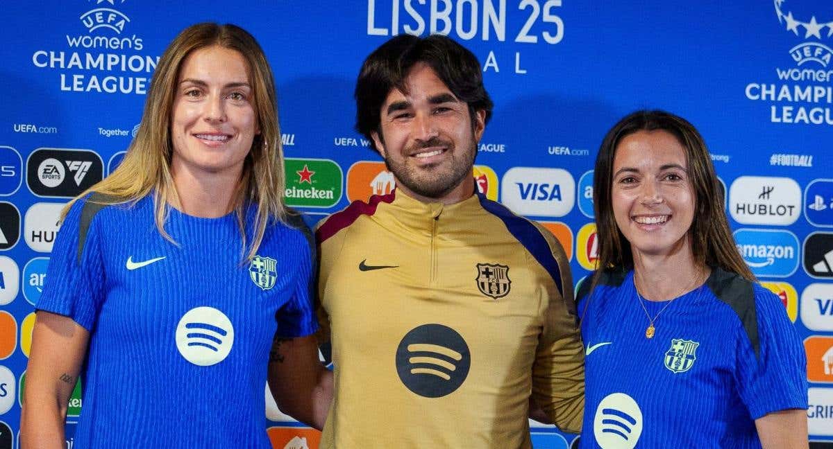 Alexia, Pere Romeu y Aitana./FC Barcelona
