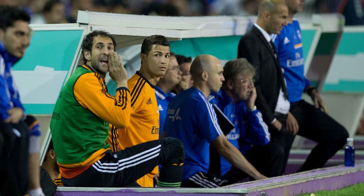 Diego López, en un partido con el Real Madrid junto a Cristiano Ronaldo. /GETTY
