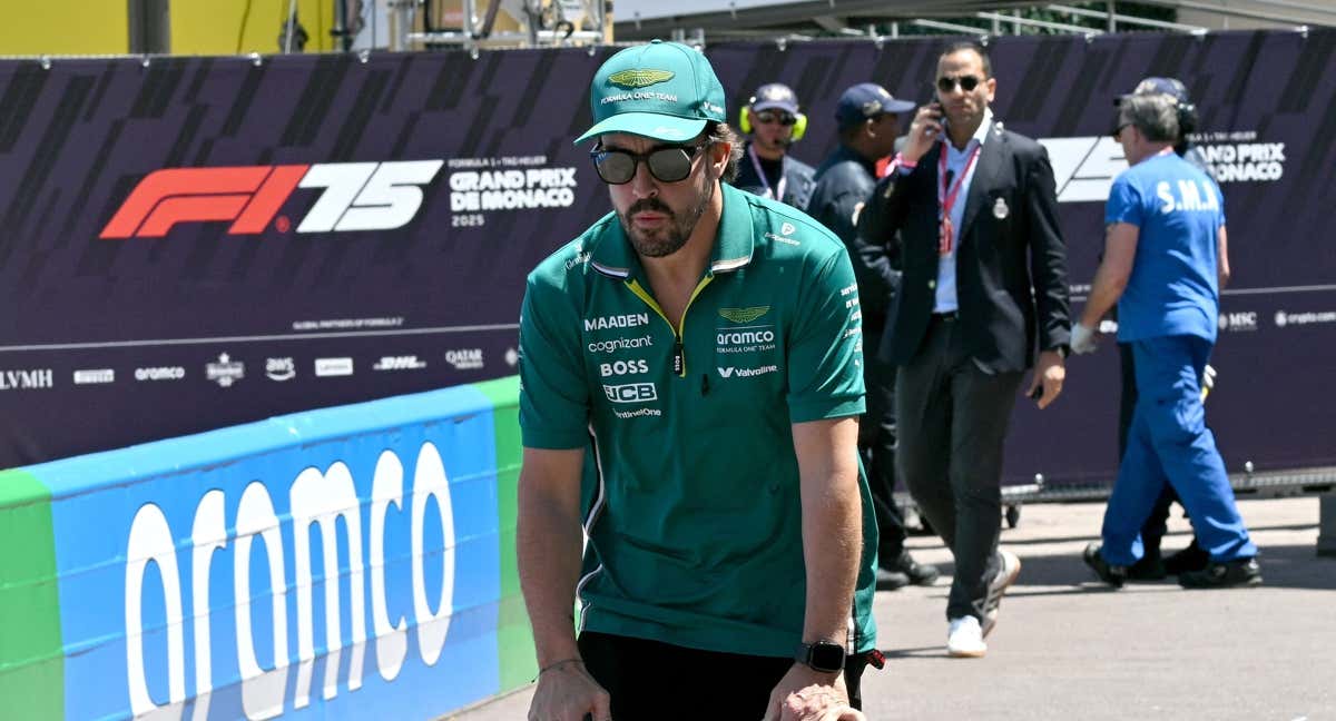 Fernando Alonso en Mónaco. /Andrej ISAKOVIC / AFP