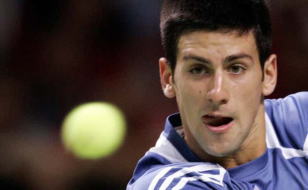 Djokovic en septiembre de 2006, cuando tenía la misma edad de Alcaraz GETTY