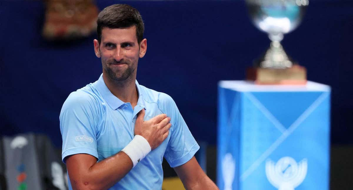 Djokovic celebra la victoria ante Andújar | /AFP