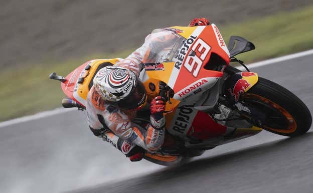 Marc Márquez en el GP de Japón de hace una semana.  GETTY