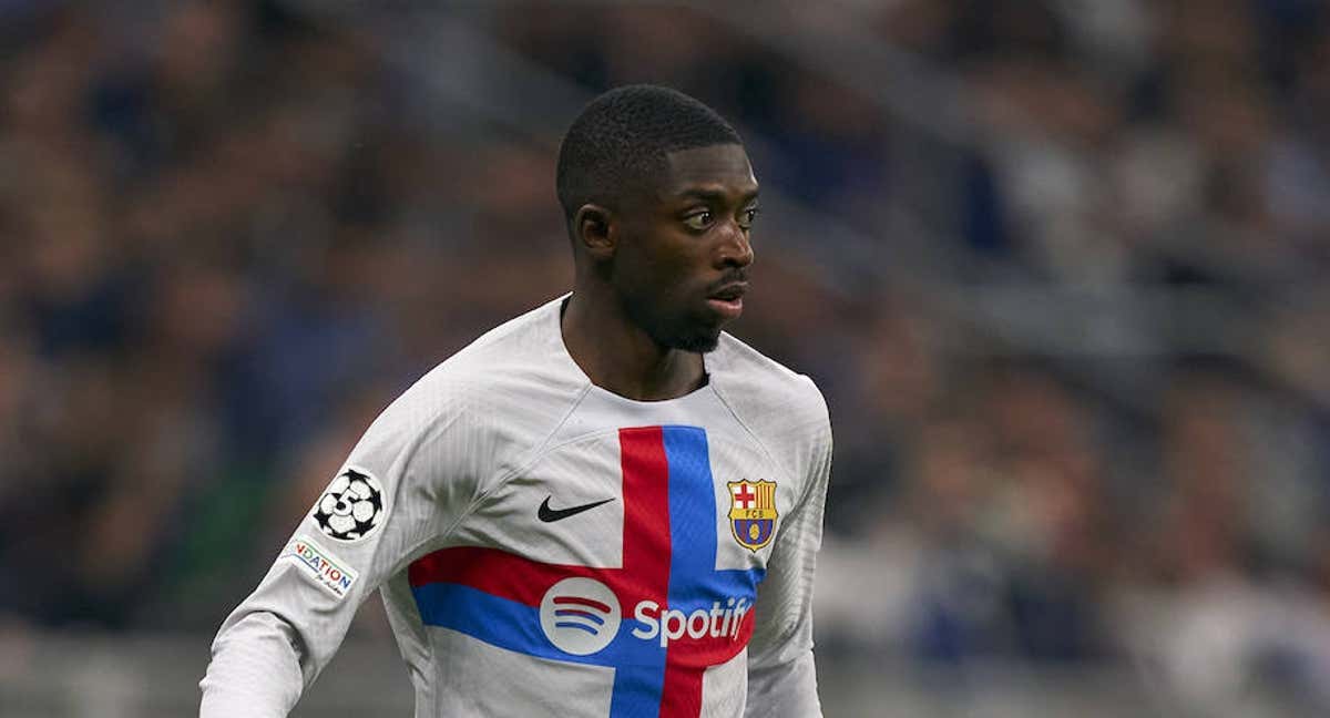 Dembélé durante el partido