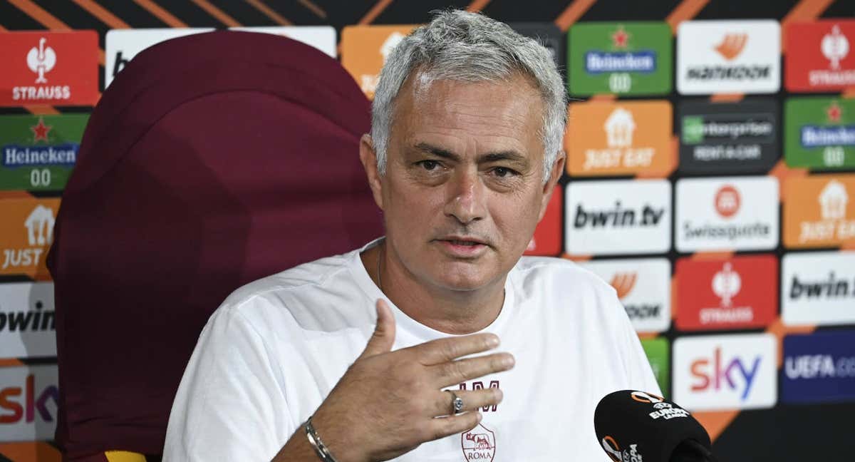 José Mourinho, en la conferencia de prensa de este miércoles./GETTY