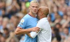Haaland deja sin palabras a Guardiola