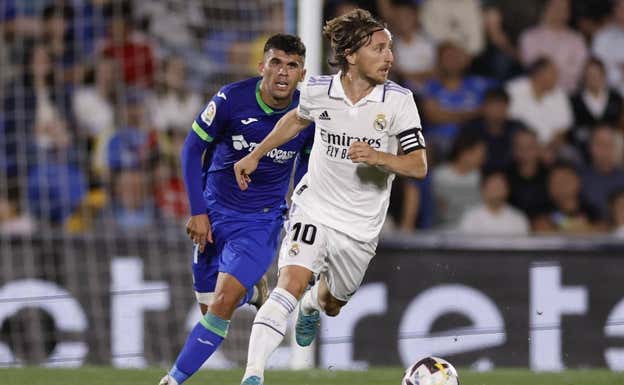 Modric, contra el Getafe.  GETTY