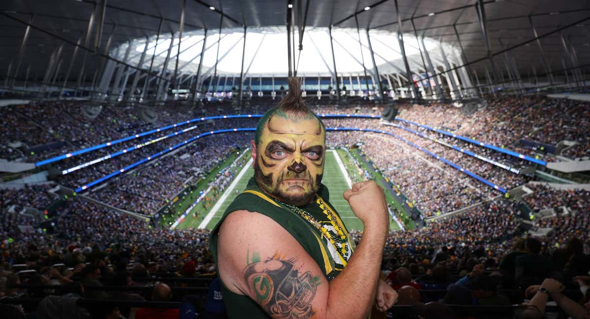 Fan de los Green Bay Packers en Londres /Getty Images