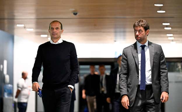 Allegri y Agnelli antes del encuentro |  GETTY IMAGES