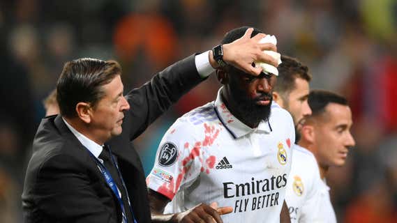 Rüdiger, tras marcar contra el Shakhtar./GETTY