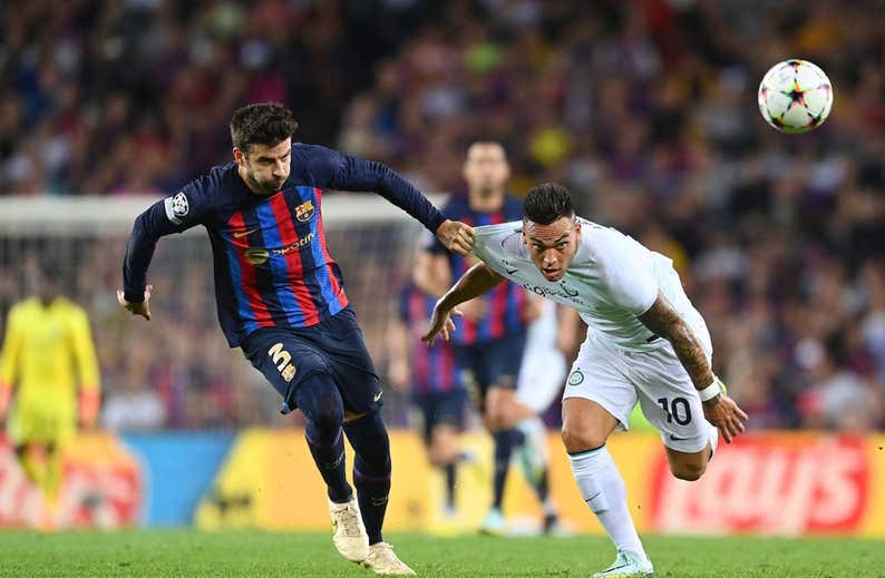Piqué firma su sentencia ante el Inter